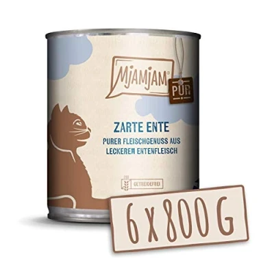 Abbildung von MjAMjAM purer Fleischgenuss zarte Ente pur 6 x 800 g, 1er Pack (1 4.8 kilograms)
