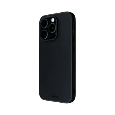 Abbildung von Artwizz TPU Case Schutzhülle kompatibel mit iPhone 16 Elastische Hülle, Kratzresistent, Ultra Dünn Matt Schwarz