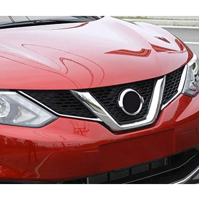 Abbildung von HIGH FLYING für Qashqai J11 2014 2016 Exterieur Vordere Kühlergrill Dekor ABS Kunststoff 2 Stück