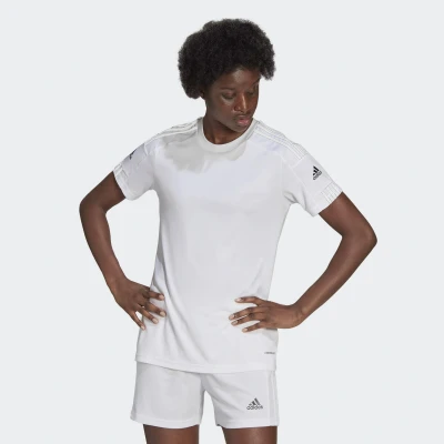 Abbildung von adidas Performance Squadra 21 Sport Tshirt, Damen, Größe: Medium, White/white/black