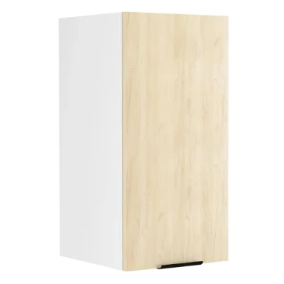 Abbildung von VCM Küchenschrank Breite 30 cm Holztür Hängeschrank Küche Küchenmöbel Fasola Weiß/Honig Eiche