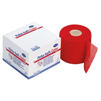 Abbildung von Peha Haft Color Fixierbinde latexf.8 cmx20 m rot