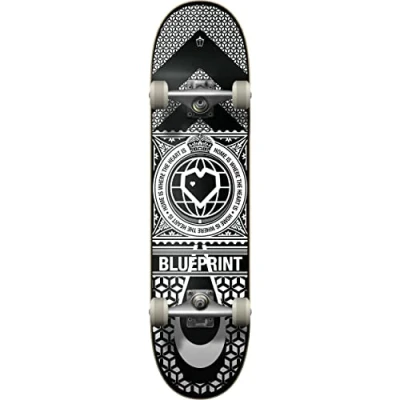 Abbildung von Skateboard Blueprint Home Heart