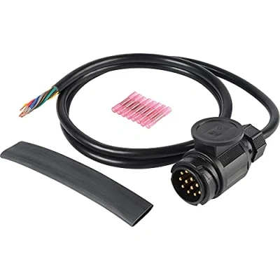 Abbildung von Herth+Buss 51305634 Kabelreparatursatz, Anhängerstecker mit Schrumpf Quetschverbinder, Wärmeschrumpfschlauch, Leitung