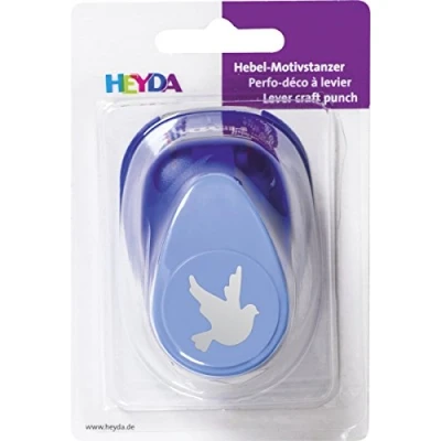 Abbildung von Heyda 203687711 Motivstanzer groß Motivgröße circa 2,5 cm, Motiv Taube