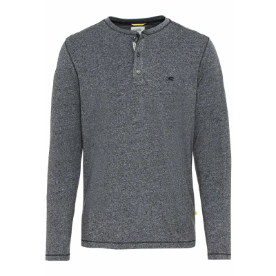 Abbildung von camel active LONG Sleeves Langarmshirt, Herren, Größe: Large, Asphalt
