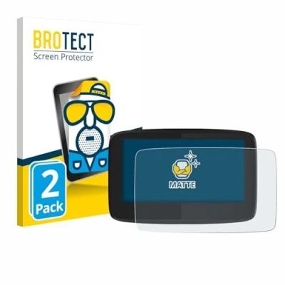 Abbildung von BROTECT Entspiegelungs Schutzfolie für TomTom GO 620 (2 Stück) Matte Displayschutz Folie, Anti Reflex, Fingerprint