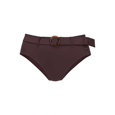 Abbildung von s.Oliver PANT Highwaist Badehose Slip, Damen, Größe: 38, Brown