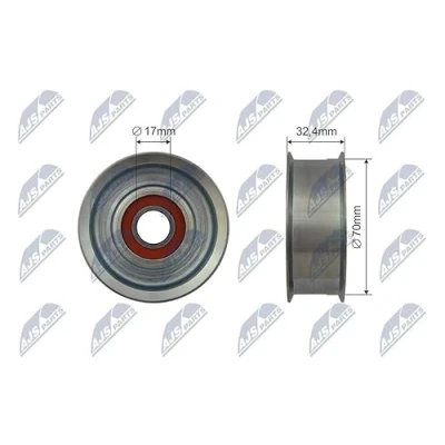 Abbildung von NTY RNK NS 045 Spannrolle NISSAN: 350Z Coupe, GT R