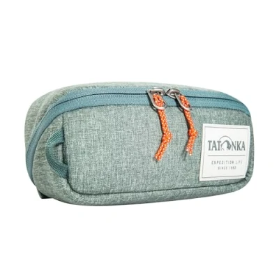 Abbildung von Tatonka Kulturbeutel Square Zip Pouch S (1L) Aufklappbare Waschtasche mit 2 Reißverschluss Netztaschen PFC/PFAS frei 8 x 19 7 cm