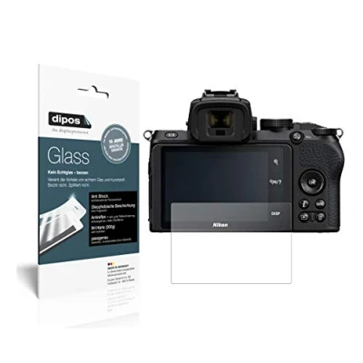Abbildung von dipos I 2X Displayschutz matt kompatibel mit Nikon Z50 Schutzfolie 9H Anti Shock