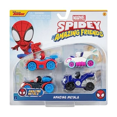 Abbildung von SPIDEY AMAZING METALS CAR 4 PK (SNF0200) /Figures /Multi