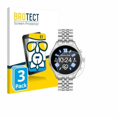 Abbildung von BROTECT Schutzglas für Michael Kors Access Lexington 2 (3 Stück) Schutzfolie Panzer Folie Glas [Extrem Kratzfest 9H, Anti Fingerprint,