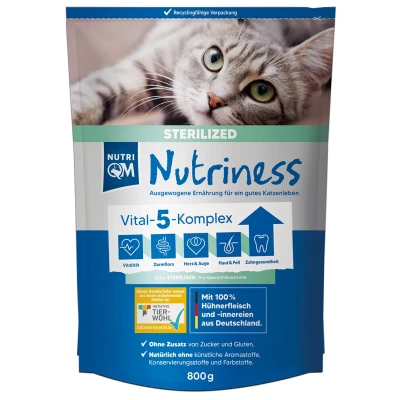Abbildung von NutriQM Nutriness Sterilized 5 x 800g