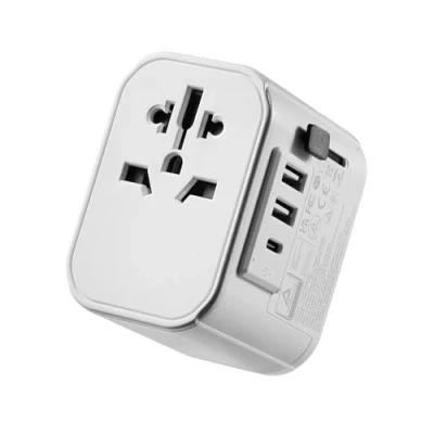Abbildung von Ewent Reiseadapter Weltweit, Universal Reiseadapter, Steckdosenadapter mit 2 USB und 1 Type C Ports, Internationaler Reisestecker für Deutschland,England,USA,Australien über 224 Länder