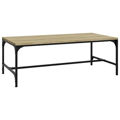 Abbildung von vidaXL Couchtisch Wohnzimmertisch Beistelltisch Sofatisch Teetisch Kaffeetisch Tisch Wohnzimmer Sonoma Eiche 100x50x35cm Holzwerkstoff