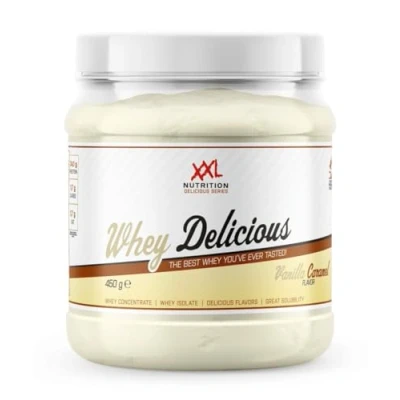 Abbildung von XXL Nutrition Whey Delicious Vanille Karamell 450 Gramm
