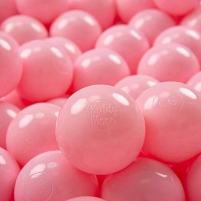 Abbildung von KiddyMoon 700 ∅ 7Cm Kinder Bälle Spielbälle Für Bällebad Baby Einfarbige Plastikbälle Made In EU, Puderrosa