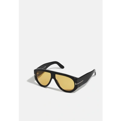 Abbildung von Tom Ford Bronson FT1044 01E glÃ¤nzend schwarz braun Sonnenbrille