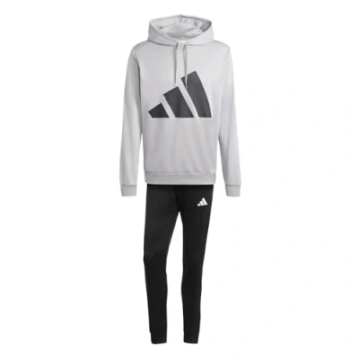 Abbildung von adidas Herren BIG LOGO FRENCH TERRY HOODED TRACKSUITS, medium grey heather, XXL