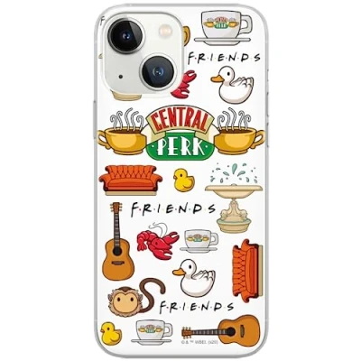 Abbildung von ERT GROUP Friends Handyhülle für iPhone 13, 6.1 Zoll, stoßfeste Hülle, falltestgeprüfte Schutzhülle mit erhöhtem Rand, Design