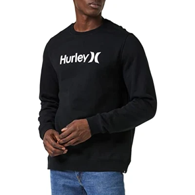 Abbildung von Hurley Herren M OAO Solid Crew Fleece Sweatshirt, schwarz,