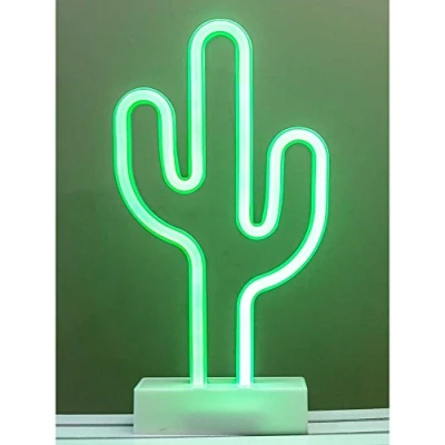Abbildung von HAB &amp; GUT L232 NEON Kaktus LED Licht, Stehlampe, Dekolampe grün, Batteriebetrieb