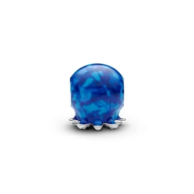 Abbildung von PANDORA Moments Blasen Ozean Oktopus Charm aus Sterling Silber mit künstlichem Kristall, Kompatibel Armbänder, 793463C01