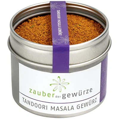 Abbildung von Zauber der Gewürze Tandoori Masala Gewürz Indische Gewürzmischung für Gerichte mit Geflügel, Fleisch oder Meeresfrüchten, perfekt zum Marinieren von Chicken, 50 g