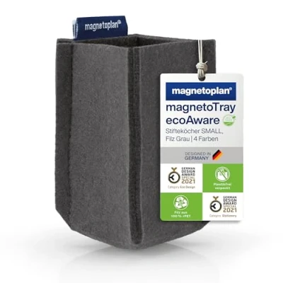 Abbildung von magnetoplan Stiftehalter 6,0 x 10,0 cm grau