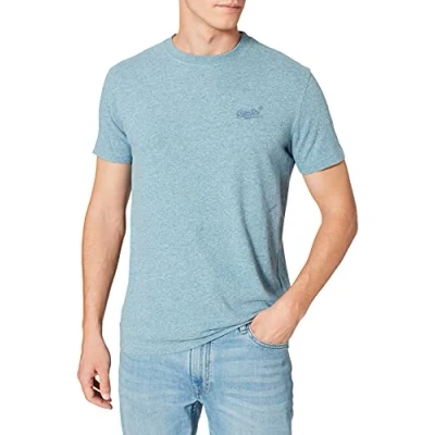 Abbildung von Superdry Vintage Tshirt basic, Herren, Größe: XXL, Desert sky blue grit
