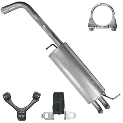 Abbildung von Endtopf Auspuff für A3 8L VW New Beetle 1 I Golf 4 IV 1.8 2.0 2.3