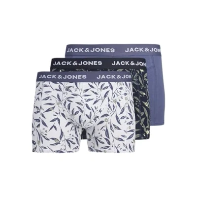Abbildung von JACK&amp;JONES Herren Jacharvey Trunks 3 Pack Boxershorts, Night Sky/Pack:Nightshadow Blue Nightshadow Blue, M (3er Pack)