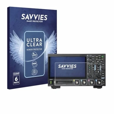 Abbildung von Savvies 6 Stück Schutzfolie für Rigol DHO914 Displayschutz Folie Ultra Transparent