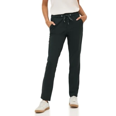Abbildung von CECIL Damen 3715964 Casual Fit Hose, Ink Green, XL