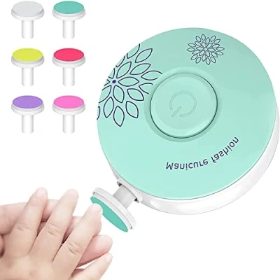 Abbildung von Elektrische Baby Nagelfeile Nagelschneide Set für Neugeborene Kinder &amp; Erwachsene Zehen Nägel (Green)