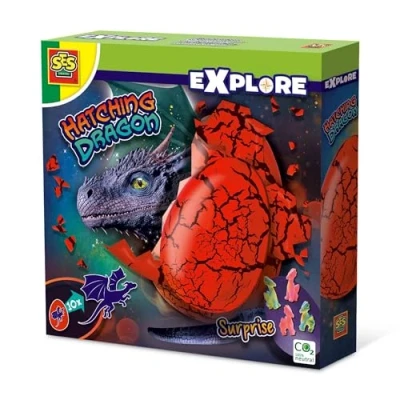 Abbildung von SES Creative 25120 Schlüpfender Drache Magisches Überraschungsspielzeug für Kinder ab 5 Jahren