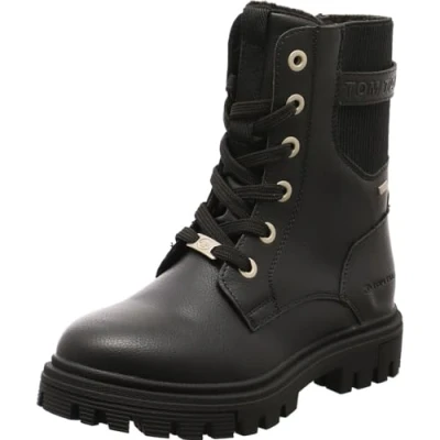 Abbildung von TOM Tailor Schnürstiefelette für Kinder, Größe: 33, Black Schuhe