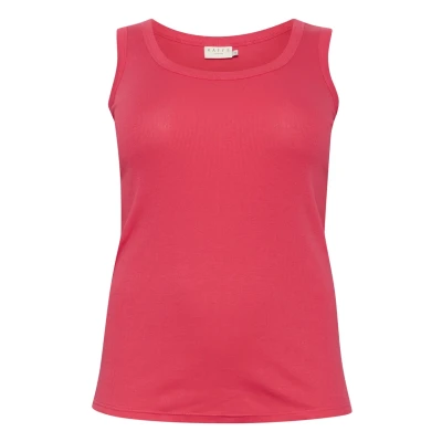 Abbildung von Kaffe Curve Carina TANK Top, Damen, Größe: 54/56, Raspberry