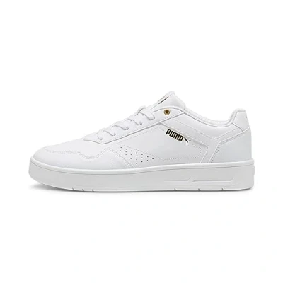 Abbildung von Puma Court Classic Sneakers Schuhe White/Gold Größe: 47