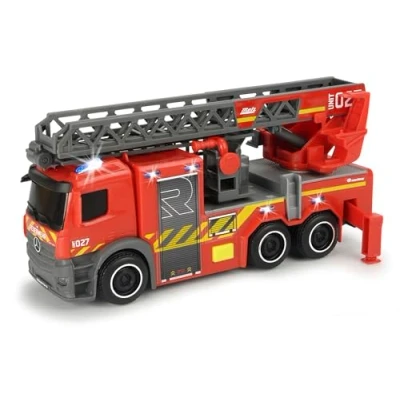 Abbildung von Dickie Toys Spielzeug Feuerwehr Spielfahrzeug Feuerwahr Drehleiter City Fire Ladder Truck 20371