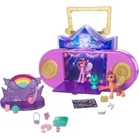 Abbildung von Hasbro Spielwelt My Little Pony Zaubermelodie Radio, mit Spielfiguren Sunny, Pipp und Sparky