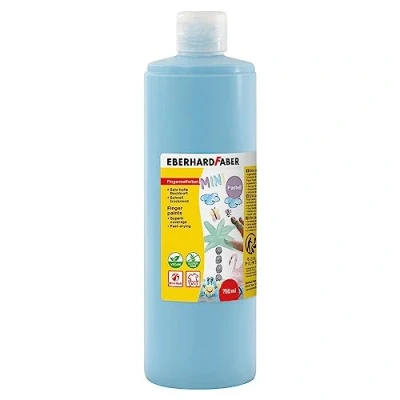 Abbildung von Eberhard Faber 578948 Fingerfarbe EFA Color, pastell blau, 750 ml, schnelltrocknend und auswaschbar