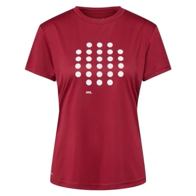Abbildung von Hummel Hmlcourt Tshirt print, Damen, Größe: 40, Rhubarb