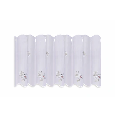 Abbildung von Gerster Scheibengardine VÖGELCHEN, Durchzuglöcher (1 St), transparent, Voile, HxB: 50x145