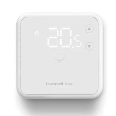 Abbildung von Honeywell Home Raumthermostat, leicht ablesbares, energieeffizientes Display auf LED Basis, kabellos, weiß