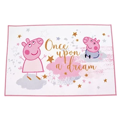 Abbildung von Fun House 713629 Peppa Pig Teppich für Kinderzimmer, 120 x 80 cm
