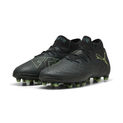Abbildung von Puma Future 8 Ultimate AG Fußballschuhe Kunstrasen, Herren, Größe: 46, Black/fizzy light/green terrain Schuhe