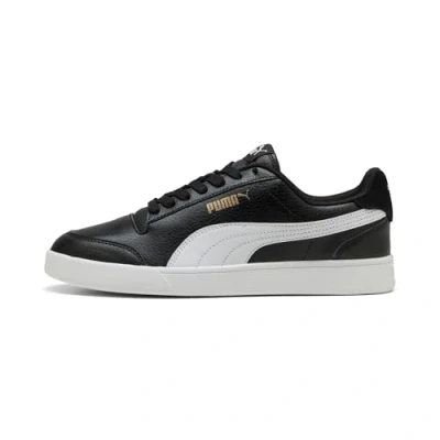 Abbildung von PUMA Unisex Shuffle Sneaker, Black White Team Gold, 48.5 EU