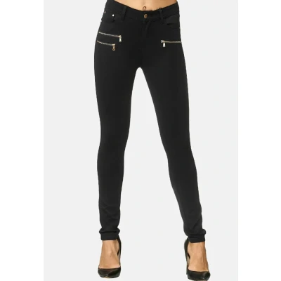 Abbildung von Elara Damen Stretch Hose Skinny Fit Jegging Chunkyrayan H86 36 (S)
